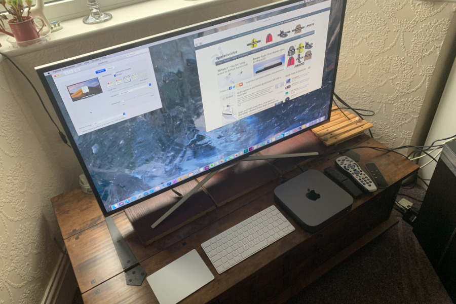 reduce the scale of my monitors screen for music editing mac